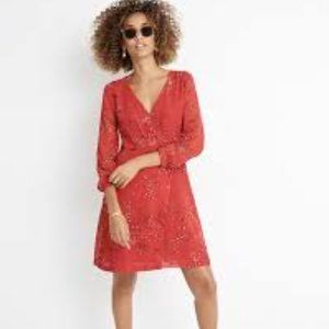Madewell Hazelwood Wrap Front Floral Mini Dress